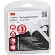 3M - Klettband Druckverschluss SJ3560/IPS 25mmx2.5m, 5,7mm − 4 Stück