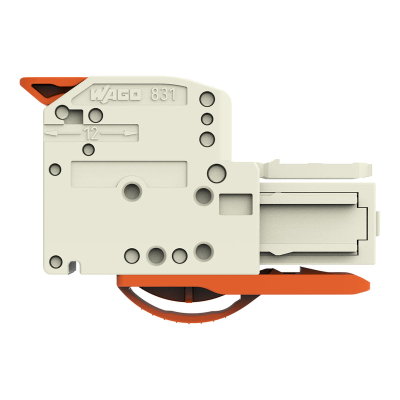 WAGO GmbH & Co. KG - Ein- und mehrpolige Klemmenleiste 1-Leiter-Federleiste 831-1103/322-000 Push-inCAGECLAMP,lgr − 24 Stück
