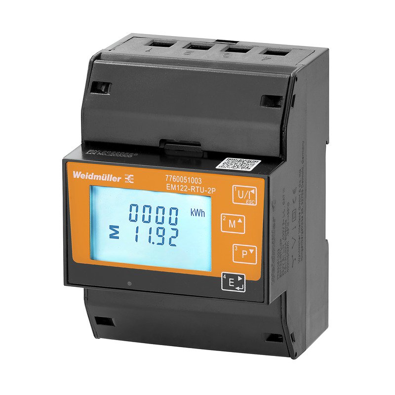 Weidmüller - Kombimessgerät Messgerät elektrische EM122-RTU-2P Größen, 240-480V