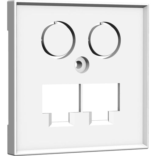 Homeway - Multi-Einsatz/Abdeckung für Daten- und Kommunikations-Anschlusstechnik Zentralplatte HW-ZLLSWFLV1 sw