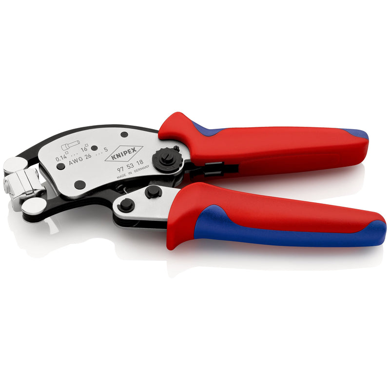 Knipex - Presswerkzeug Kabelschuhe/Verbinder, Aderendhülsen, Schirmanschluss Aderendhülsen-Presszange 97 53 18 SB 0,14-16qmm