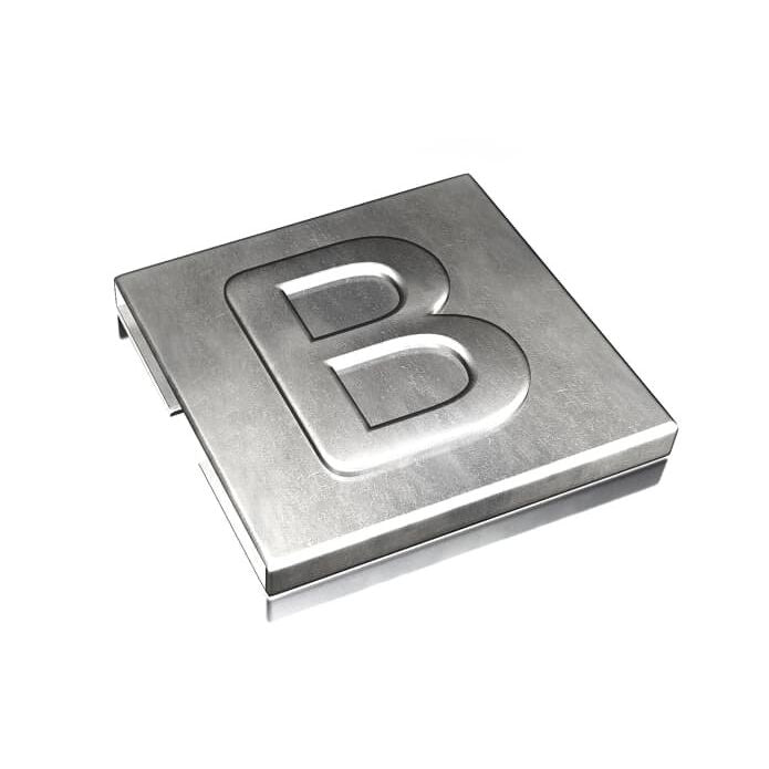 ABB Stotz S&J T&B - Kabelmarkierungssystem Markierungszeichen YID-CHAR-B V4A "B" − 100 Stück