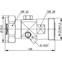Telegärtner - Überspannungsableiter für Informations-/MSR-Technik 7-16 ÜSS-Apleiter (m-f) 100024577 50 Ohm, 230V