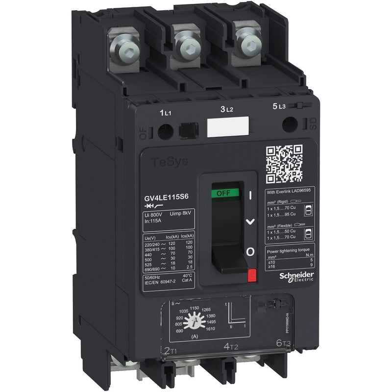 Schneider Electric - Leistungsschalter für Motorschutz Motorschutzschalter GV4LE25N6 25A 3P 50kA