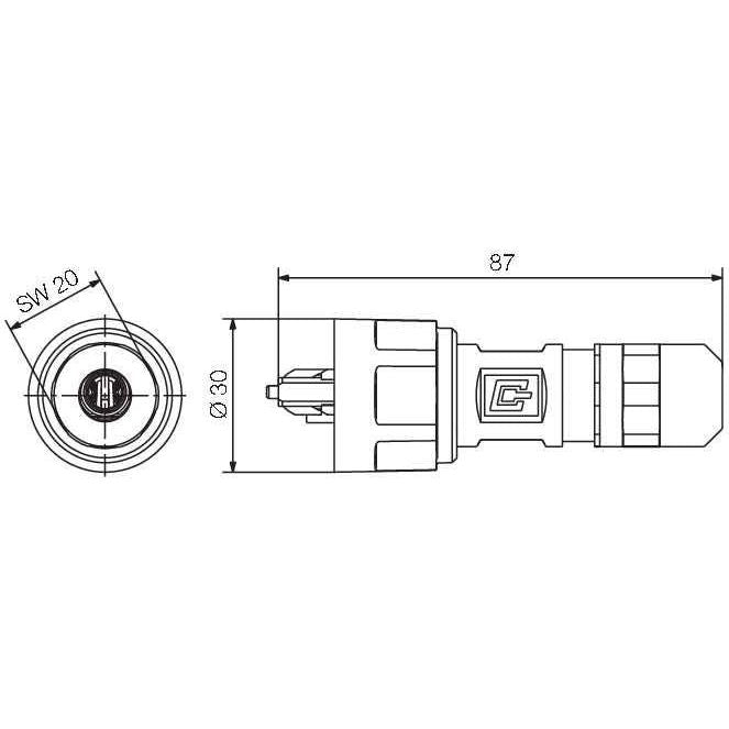 Weidmüller - LWL-Steckverbinder LWL SC Set Singlemode IE-PS-V01M-2SC-SM 2SC Simplex SM − 10 Stück