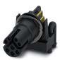 Phoenix Contact - Rundsteckverbinder, feldkonfektionierbar (Industriesteckverbinder) Einbaubuchse SACC-CI-M12F#1424193 − 20 Stück