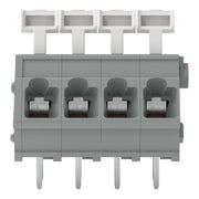 WAGO - Leiterplattenklemme Klemmleiste 256-404 0,08-2,5qmm grau,4po − 200 Stück