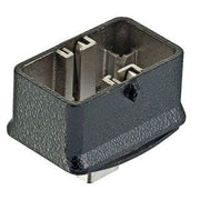 Harting - Gehäuse für Rechtecksteckverbinder Anbaugehäuse 09140010313 Metall, schwarz