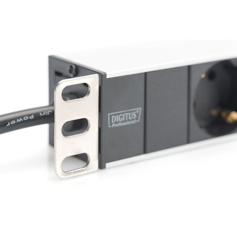 DIGITUS - Power distribution unit (PDU) DIGITUS Steckdosenleiste DN-95401 8fach Alu 1HE