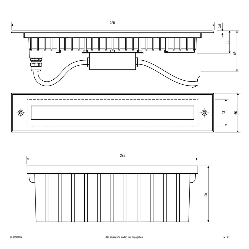EVN Lichttechnik - Bodeneinbauleuchte LED-Bodeneinbauleuchte BL67100802 IP67
