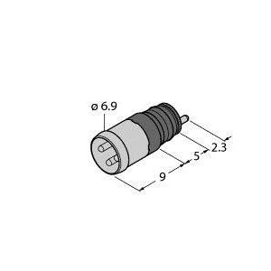 Turck - Rundsteckverbinder, feldkonfektionierbar (Industriesteckverbinder) Rundsteckverbinder ESHP4P Einbaustecker