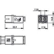 Telegärtner - LWL-Kupplung STX SC-RJ/2SC Kupplung 100021200 MM