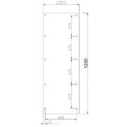 GSAB Elektrotechnik - Montageplatte für Verteilergehäuse 1/3-Montageplatte 2M1-3-1300 für 2S1300