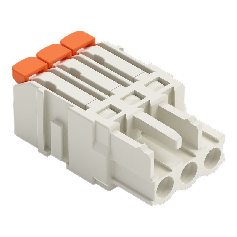 WAGO - Kabelsteckverbinder für Leiterplattensteckverbinder 1-Leiter-Federleiste,Hebel 2721-1103/326-000 PushinCAGECLAMP,lgr − 100 Stück