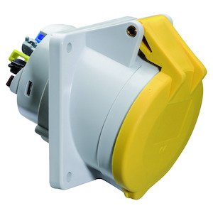 Bals Elektrotech - CEE-Anbausteckdose (IEC 60309) Anbausteckdose geneigt 32A 12870 4p 110V 4h IP44