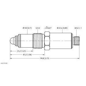 Turck - Kapazitiver Näherungsschalter Sensor NCLS-30-UN6X-H1141 kapazitiv