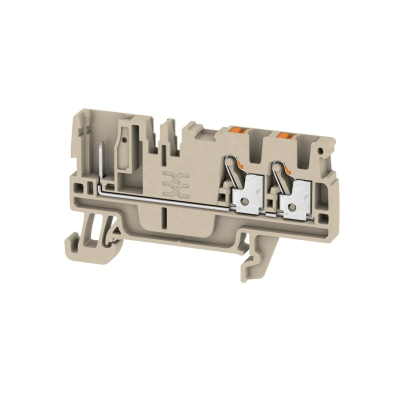 Weidmüller - Durchgangs-Reihenklemme APGTB 2,5 FT 3C/1 2,5qmm, 24A,dklbeige − 50 Stück