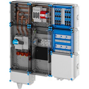 Hensel - Verteilerschrank für Energieversorgung Ladeverteiler Mi EV 11kW 6101 f.6 Ladep. a 11kW