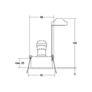 Brumberg Leuchten - Downlight/Strahler/Flutlicht Einbaustrahler GU10 36063070