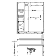 GSAB Elektrotechnik - Zähler-Komplettschrank Zählerschrank 22.00.1P11Gr.2 1 Zähler