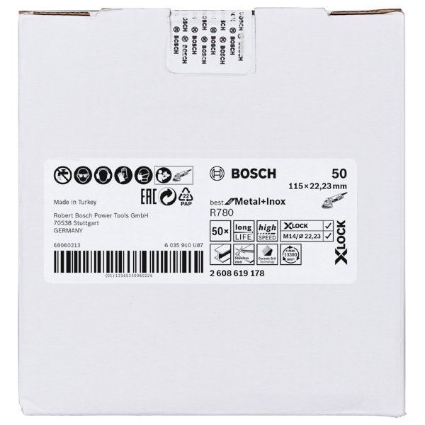 Bosch - Trenn-/Schleifscheibe PRO R780 X-Lock 2608619178 Fiberscheibe 115 mm