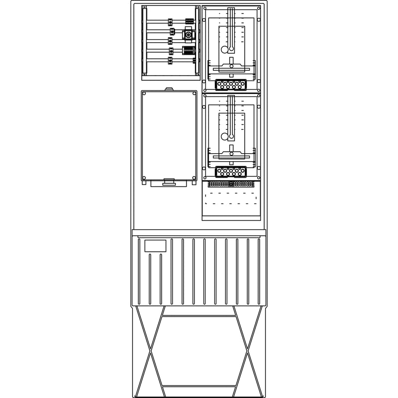 Elsta Mosdorfer - Zähler-Komplettschrank Zähleranschlusssäule ZS322T.W3.12 A320 W3 1Z TSG 3.HZ