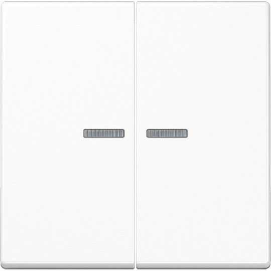Jung - Abdeckung/Bedienelement für Installationsschalterprogramme Wippe A 102 KO5 WW f.Serientaster KO
