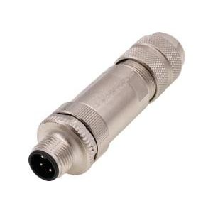 Ipf Electronic - Rundsteckverbinder, feldkonfektionierbar (Industriesteckverbinder) Kabelstecker, gerade, VK003Y28 Schraubanschluss