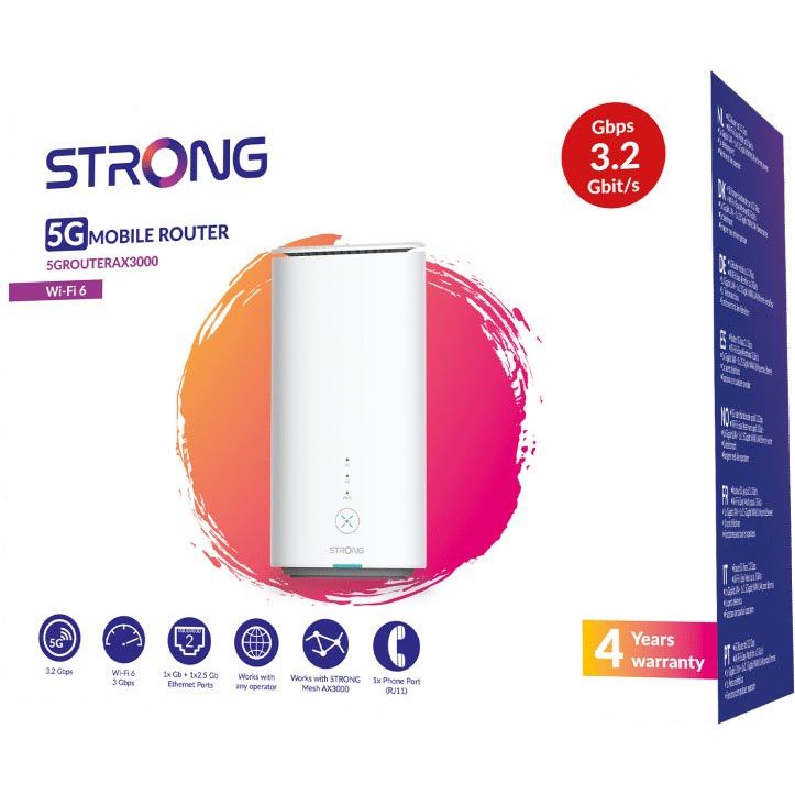 Strong - Netzwerk Router 5G Router 5GROUTERAX3000 LTE max.3,2Gbit/s