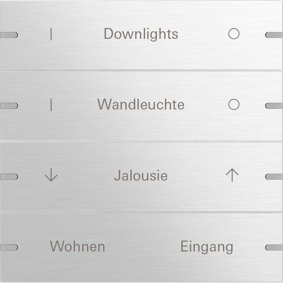 Gira - Bussystem-Tastwippe Wippenset 4-fach 503417 Tastsens.4 TS4 alu