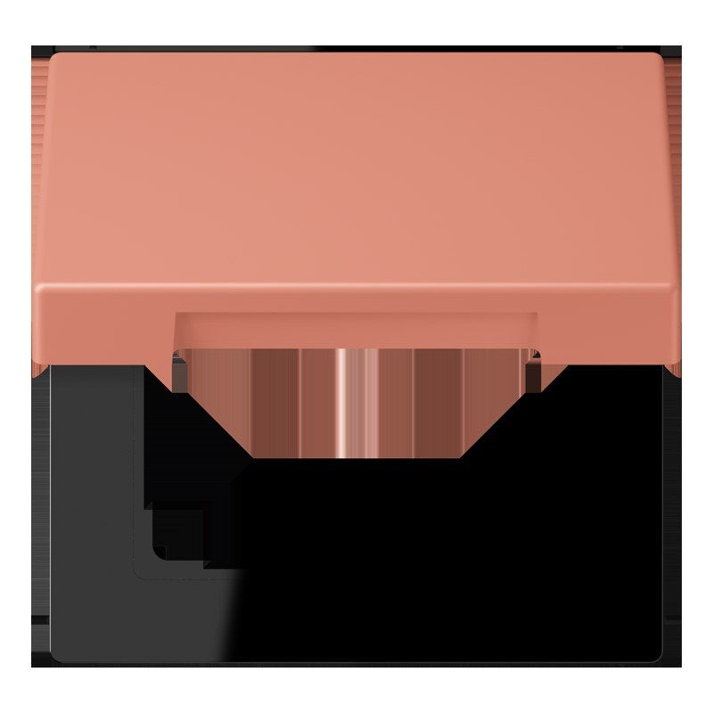 Jung - Abdeckrahmen Klappdeckel m. Stellfeder LC 990 BFKL 233 locre rouge moyen