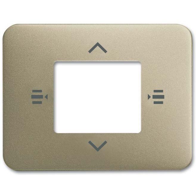 Busch-Jaeger - Einsatz/Abdeckung für Kommunikationstechnik Zentralscheibe palladium 6108/61-260 7-fach KNX