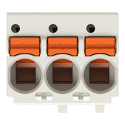 WAGO - Leiterplattensteckverbinder 1-Leiter-THT-Federleiste 2092-1173 CAGE CLAMP,lichtgrau − 200 Stück