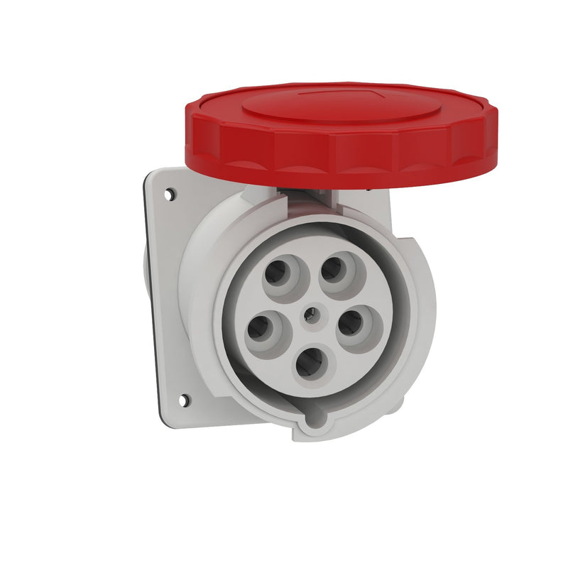 Schneider Electric - CEE-Anbausteckdose (IEC 60309) Industriesteckdose 81295 gewinkelt, 125A − 8 Stück