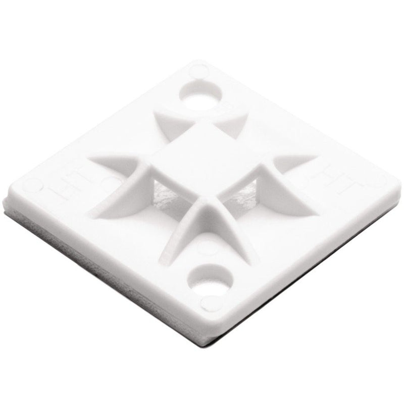 HellermannTyton - Befestigungssockel und -element für Kabelbinder Montagesockel QM20A-PA66-NA-C1 20x20mm natur − 100 Stück