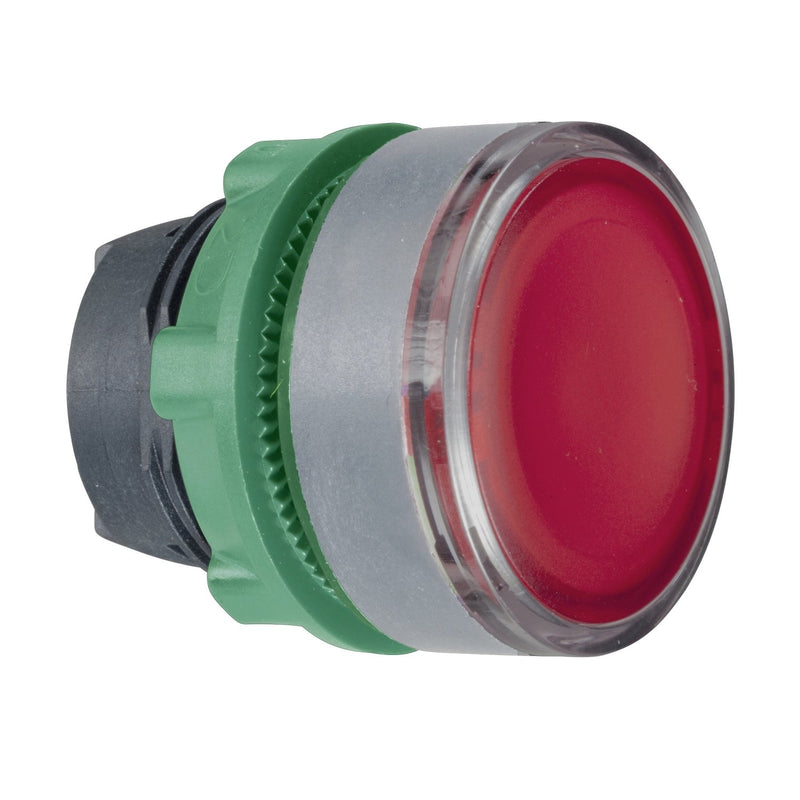 Schneider Electric - Frontelement für Drucktaster Leuchtdrucktaster ZB5AH043C0 rot, 22mm, in grau