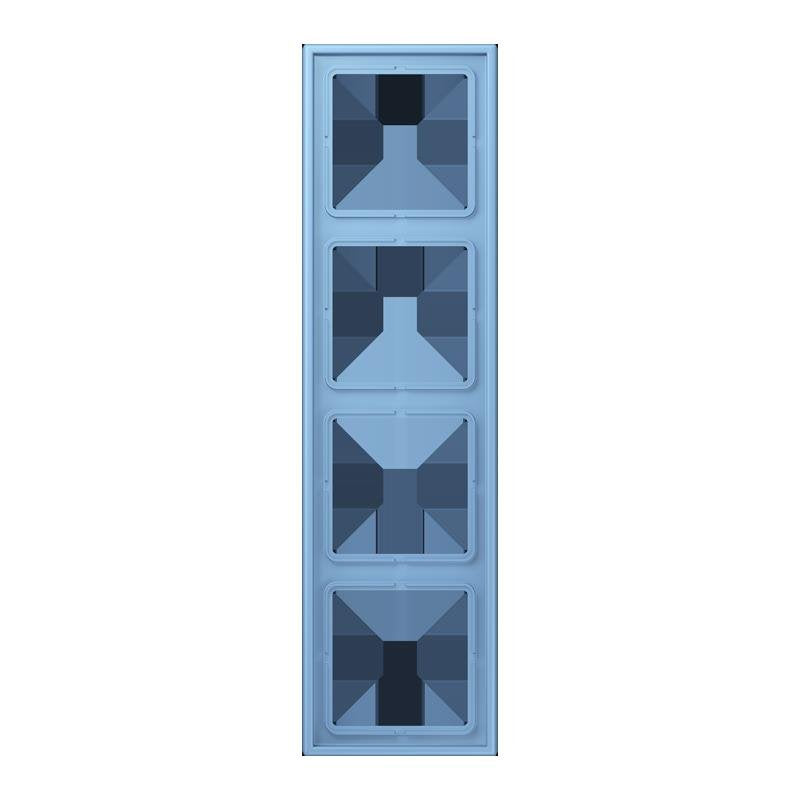 Jung - Abdeckrahmen Rahmen 4-fach LC 984 256 bleu ceruleen 59