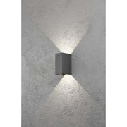 Gnosjö Konstsmide AL - Decken-/Wandleuchte LED-Wandleuchte anth/alu 7940-370 Lichtaustr.verstellb