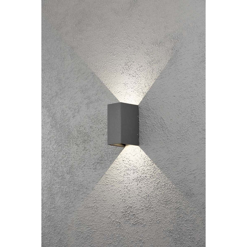 Gnosjö Konstsmide AL - Decken-/Wandleuchte LED-Wandleuchte anth/alu 7940-370 Lichtaustr.verstellb