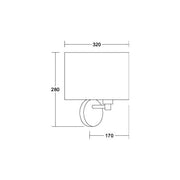 Brumberg Leuchten - Decken-/Wandleuchte Wandleuchte 58112020 1x E27 max. 60W