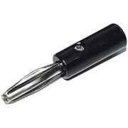 E+P Elektrik - Kommunikationstechnik-Adapter Bananenstecker BS 1 LOSE S schwarz