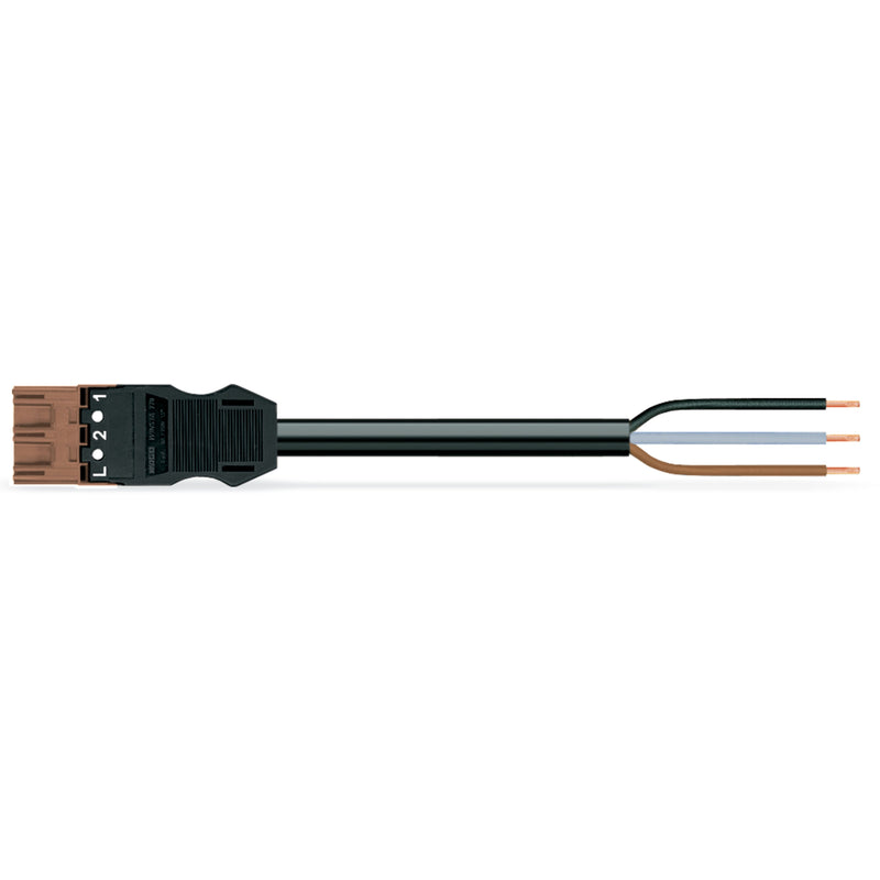 WAGO - Konfektionierte Leitung für steckbare Gebäudeinstallation konfekt. Anschlussleitung 771-9973/206-705 Eca,Stecker