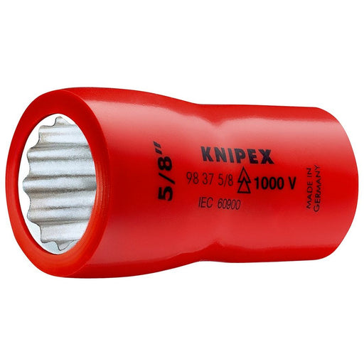 Knipex - Sechskant-Einsatz für Steckschlüssel Steckschlüsseleinsatz 98 37 5/16" Innenvierk. 3/8 Zoll