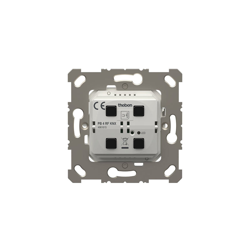 Theben - Bussystem-Binäreingang 2/4-fach Funk-Taster PB 4 RF KNX mit Dimmaktor KNX