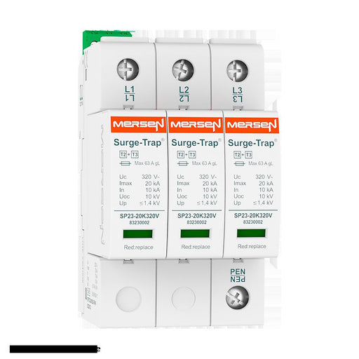 Mersen - Überspannungsableiter für Energietechnik/Stromversorgung Überspg.-Ableiter Typ 2+3 STPT23-20K320V-3P 20kA Uc320V 3+0 TNC