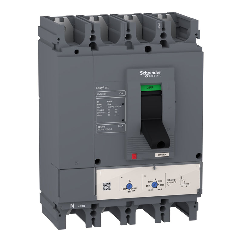 Schneider Electric - Leistungsschalter für Trafo-, Generator- und Anlagenschutz Leistungsschalter Easypact LV563312 CVS630F 36kA 415VAC