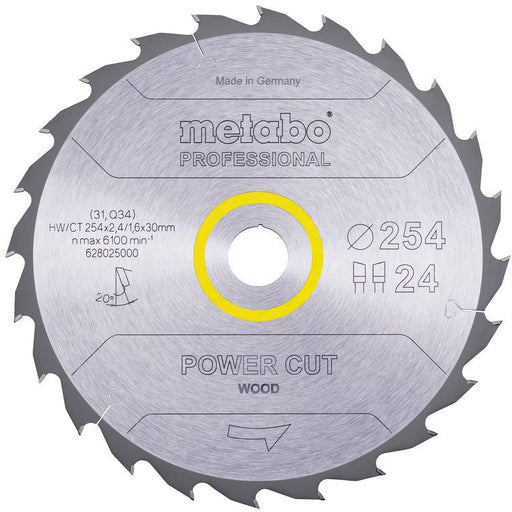 Metabowerke - Kreissägeblatt 628025000 HW/CT 254x30, 24WZ