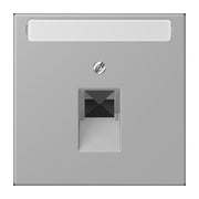 Jung - Einsatz/Abdeckung für Kommunikationstechnik Abdeckung für IAE/UAE LC 969-1 NAUA 204 gris moyen (32012)