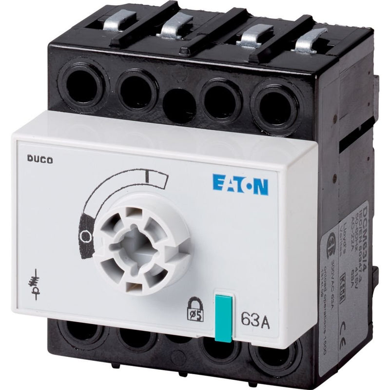 Eaton - Lasttrennschalter 4polig DCM-63/4-SK+FM 63A Rückanschluss