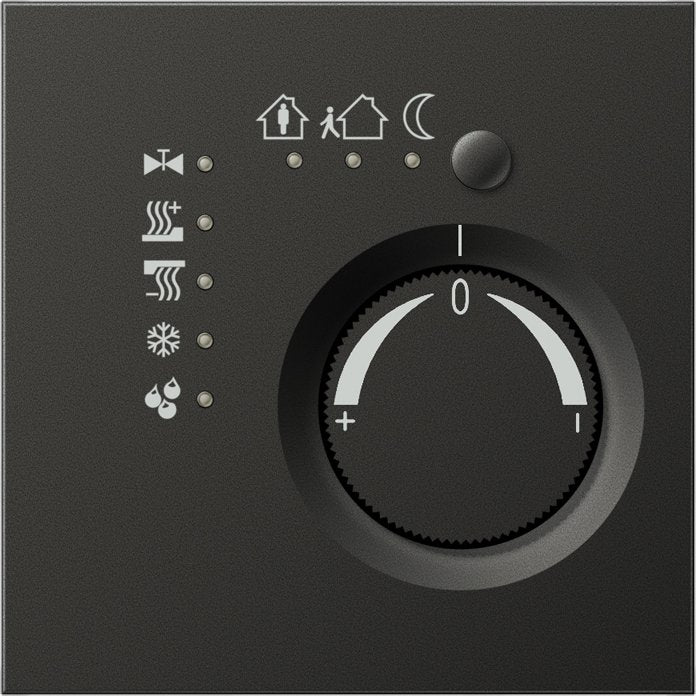Jung - Bussystem-Raumtemperaturregler KNX Stetigregler anth AL 2178 AN mit int.Busankoppler